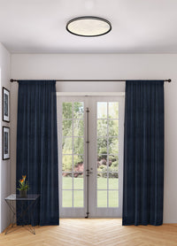 Artcraft - AC6872BK - LED Flush Mount - Luna - Black