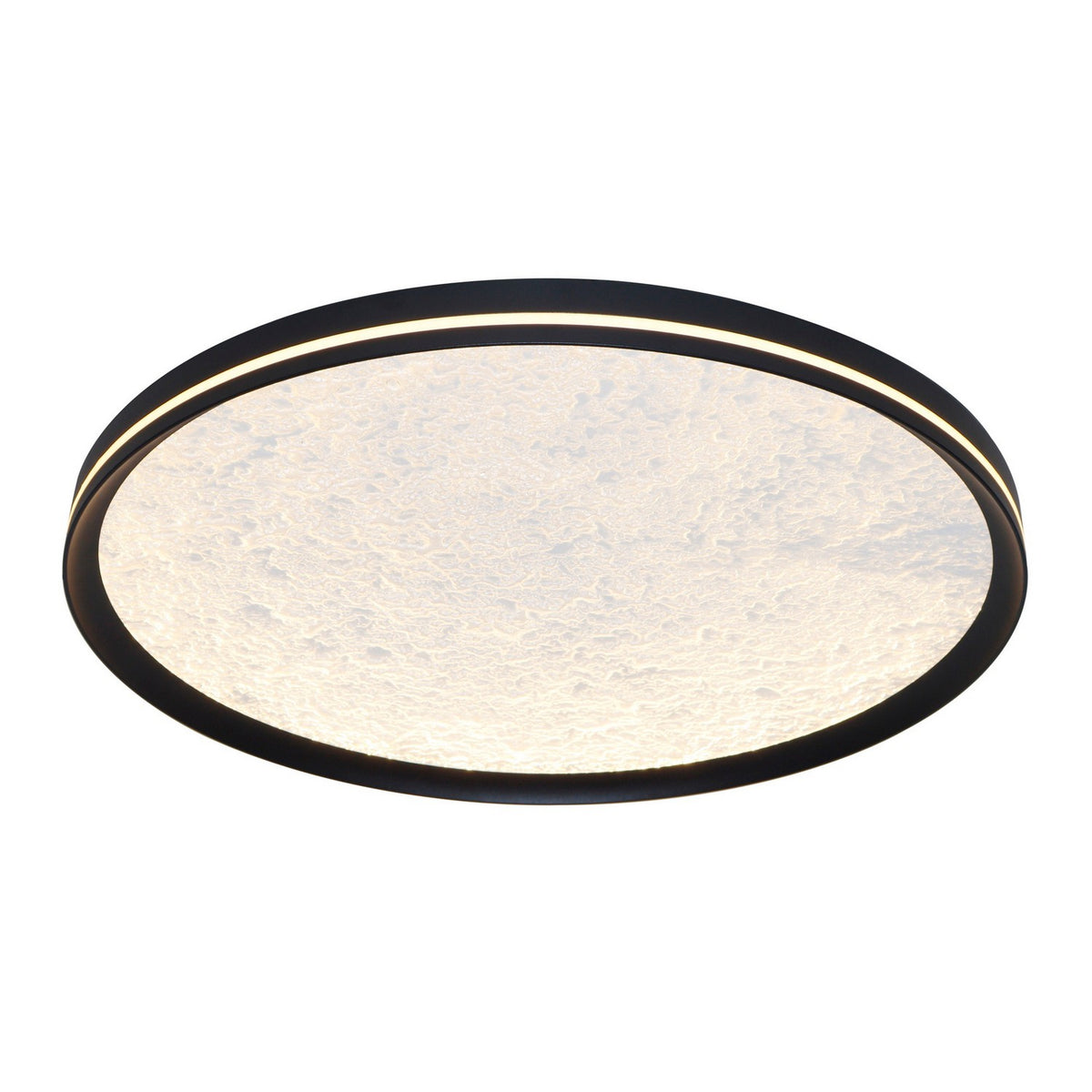 Artcraft - AC6872BK - LED Flush Mount - Luna - Black