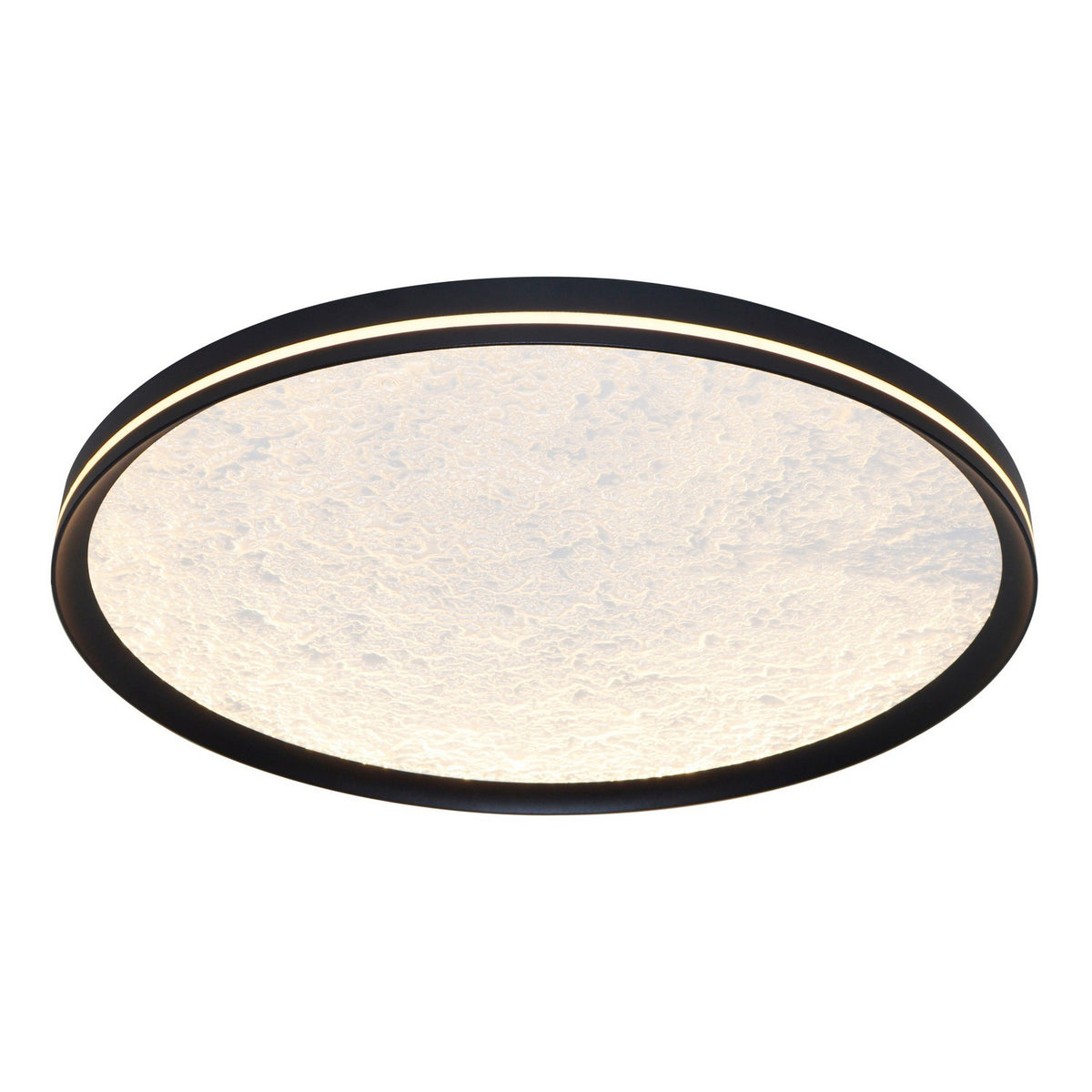 Artcraft - AC6873BK - LED Flush Mount - Luna - Black