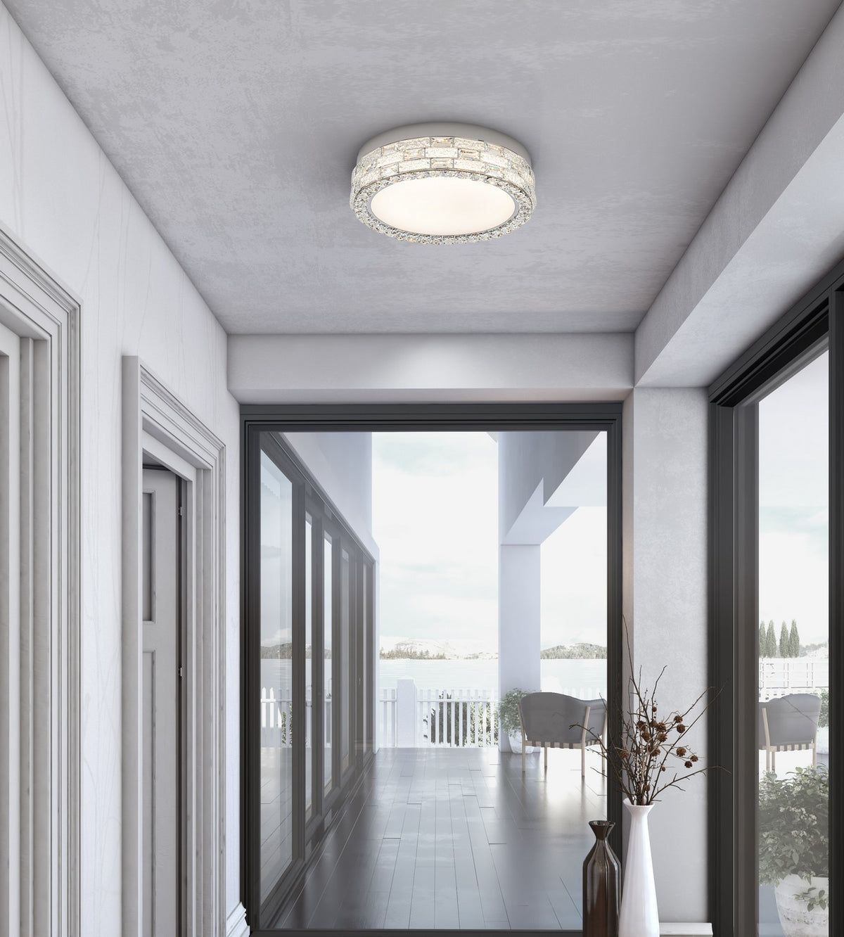 Artcraft - AC6926PN - LED Flush Mount - Elegance - Chrome