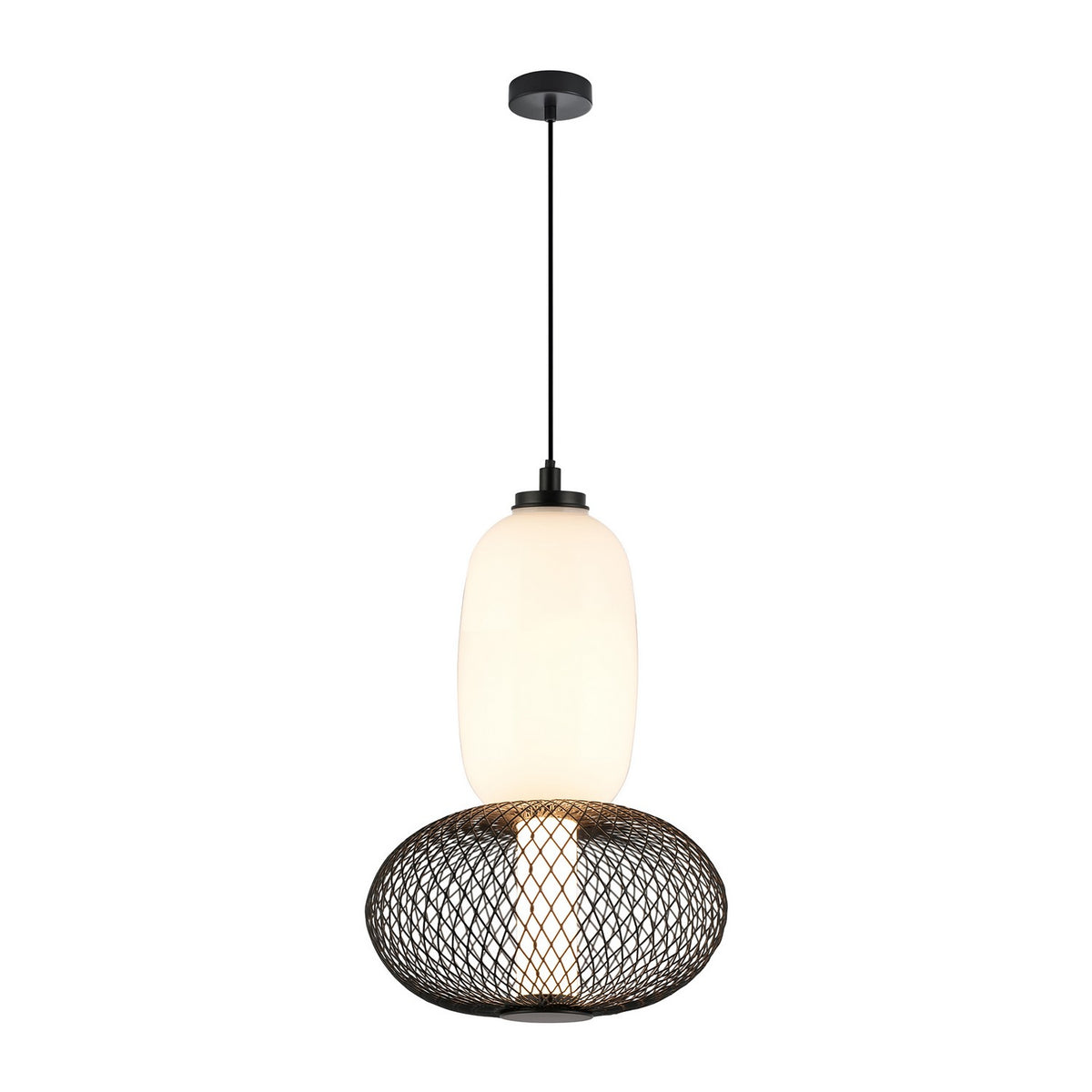 Artcraft - AC7461BK - LED Pendant - Ace - Black