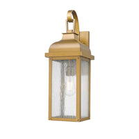 Artcraft - AC8180WB - One Light Outdoor Wall Sconce - Madrid - Weathered Brass