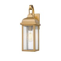 Artcraft - AC8181WB - One Light Outdoor Wall Sconce - Madrid - Weathered Brass