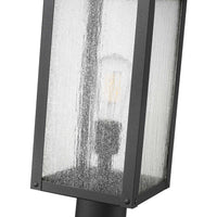Artcraft - AC8183BK - One Light Outdoor Post Mount - Madrid - Black