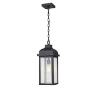 Artcraft - AC8185BK - One Light Outdoor Pendant - Madrid - Black