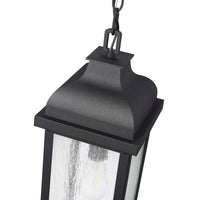 Artcraft - AC8185BK - One Light Outdoor Pendant - Madrid - Black