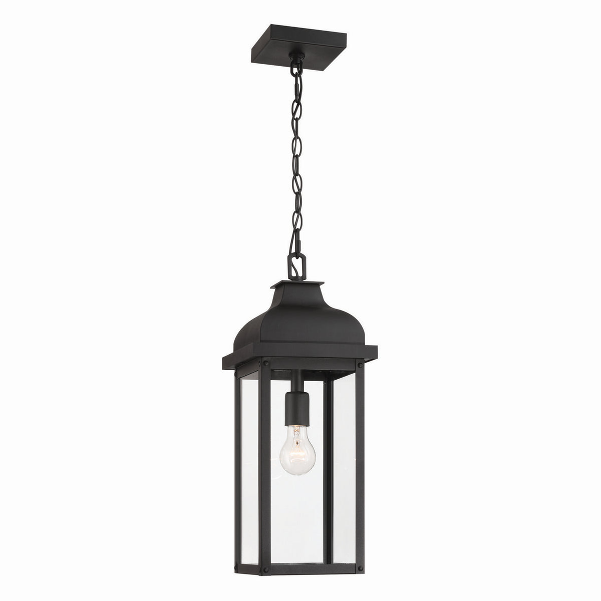 Artcraft - AC8185BK - One Light Outdoor Pendant - Madrid - Black