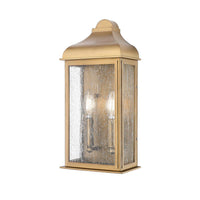 Artcraft - AC8186WB - Two Light Outdoor Wall Sconce - Madrid - Weathered Brass