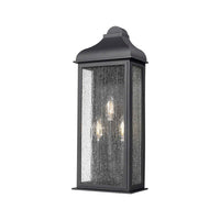 Artcraft - AC8187BK - Three Light Outdoor Wall Sconce - Madrid - Black