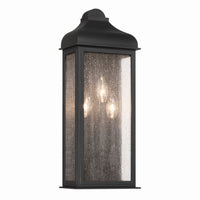 Artcraft - AC8187BK - Three Light Outdoor Wall Sconce - Madrid - Black