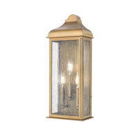 Artcraft - AC8187WB - Three Light Outdoor Wall Sconce - Madrid - Weathered Brass