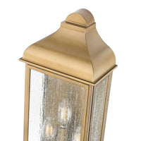 Artcraft - AC8187WB - Three Light Outdoor Wall Sconce - Madrid - Weathered Brass