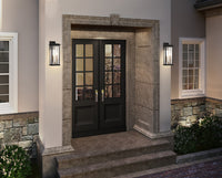 Artcraft - AC9271BK - Two Light Outdoor Wall Sconce - Estate - Black, Brass