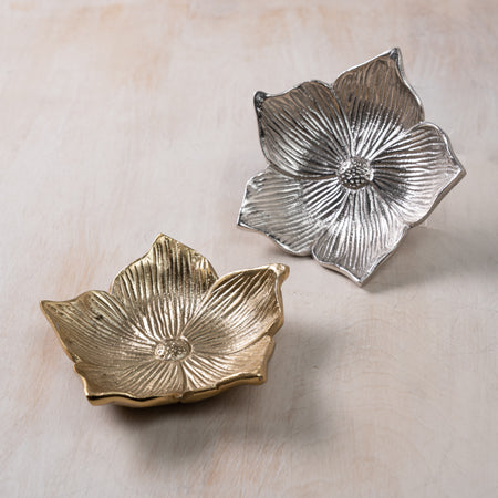 Design Shop Silver Flower Bowl