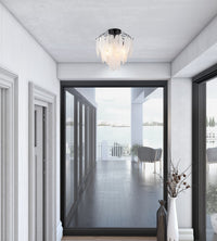 Artcraft - AC11785BK - Four Light Semi Flush Mount - Alessia - Black