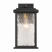 Artcraft - AC9270BK - One Light Outdoor Wall Sconce - Estate - Black, Brass