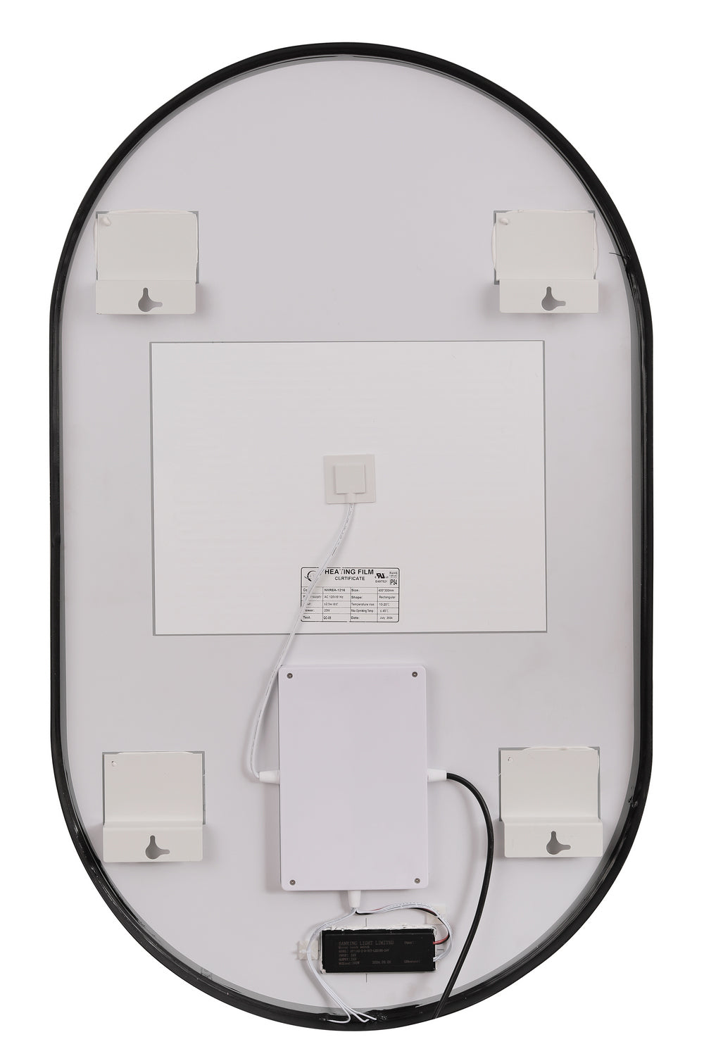 Craftmade - MIR2405OVL-FB3C - LED Mirror - Rachel - Flat Black