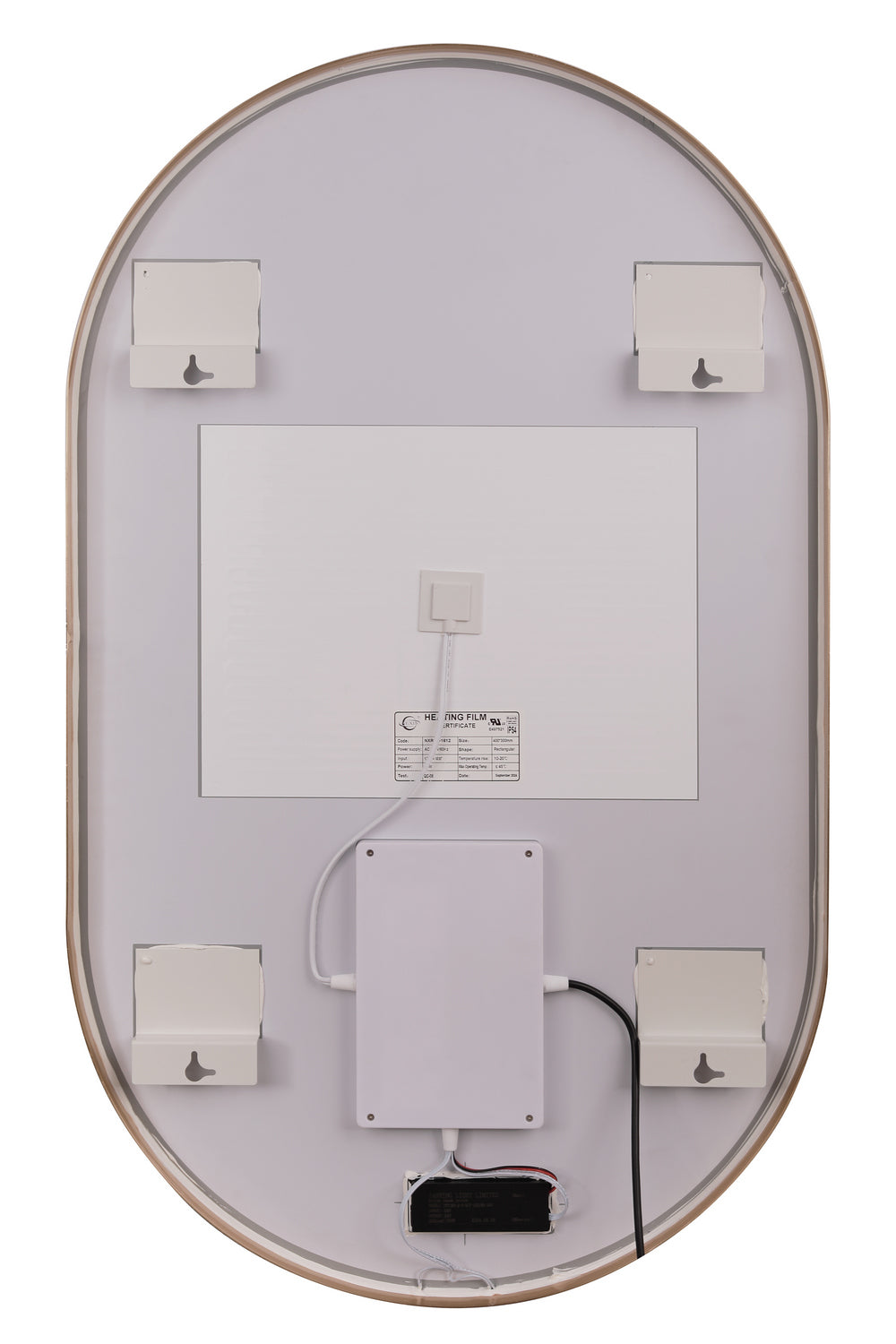 Craftmade - MIR2405OVL-SB3C - LED Mirror - Rachel - Satin Brass
