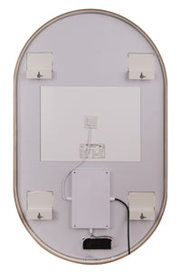 Craftmade - MIR2405OVL-SB3C - LED Mirror - Rachel - Satin Brass