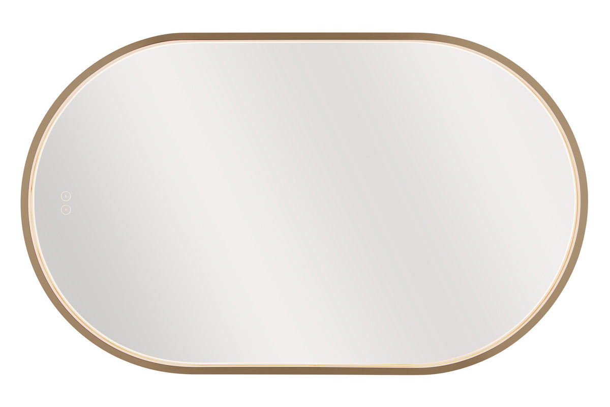 Craftmade - MIR2405OVL-SB3C - LED Mirror - Rachel - Satin Brass
