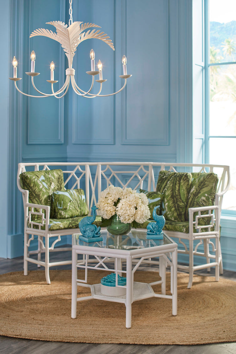 Wildwood Royal Palm Chandelier - White