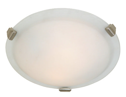 Artcraft Two Light Flush Mount from the Clip Flush collection in Brushed Nickel finish