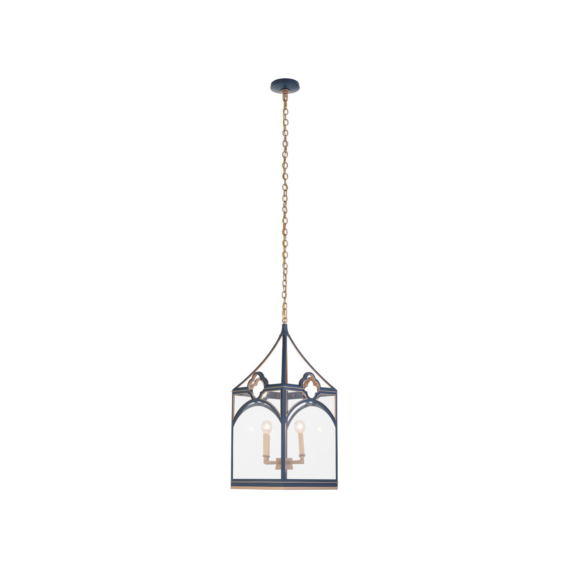 Chelsea House Quatrefoil Lantern - Navy