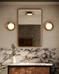 Kuzco Lighting - WS77909-BG/OP - LED Wall Sconce - Cleo - Brushed Gold/Opal Glass