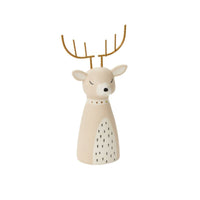 Design Shop White Freezy Friends Figurines Deer, 4" X 7.75".