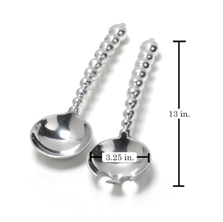 Design Shop Aluminum Beaded Server S/2