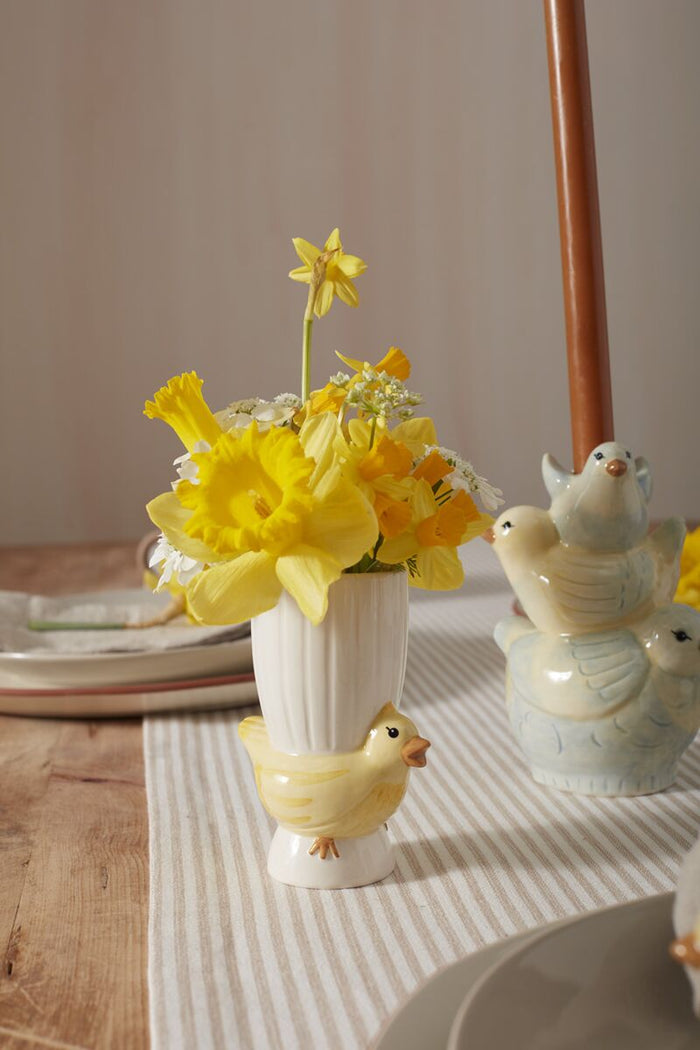Design Shop Yellow Chick Collection Budvase, 3.5" X 5", Set of 2.