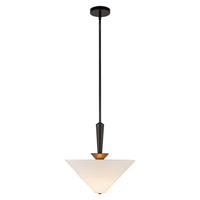 Alora - PD497016MBWL - One Light Pendant - Bridgette - Matte Black/White Linen