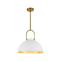 Alora - PD504016WH - One Light Pendant - Harper - White