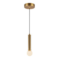 Alora - PD612109BGOP-UNV - LED Pendant - Arden - Brushed Gold/Opal Glass