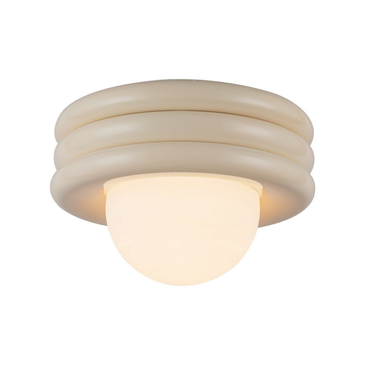 Alora - SF426012PW - One Light Semi-Flush Mount - Harvey - Pearl White