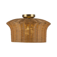 Alora - SF641016BG - One Light Semi-Flush Mount - Kai - Brushed Gold