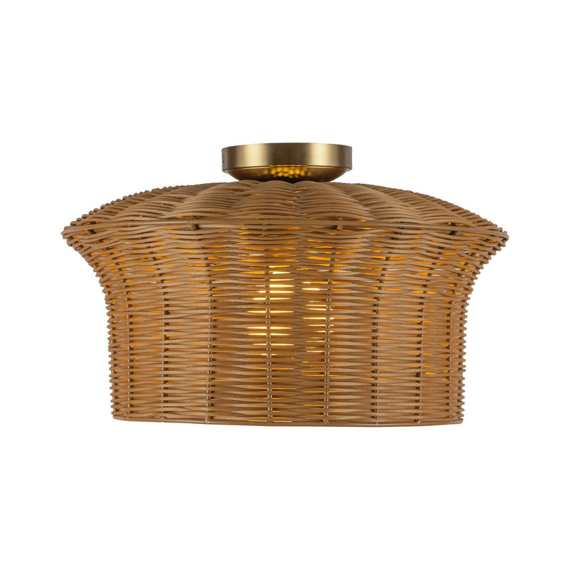 Alora - SF641016BG - One Light Semi-Flush Mount - Kai - Brushed Gold