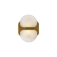 Alora - WV357109VBAR - One Light Wall Vanity - Odin - Vintage Brass/Alabaster
