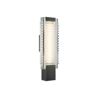 Alora - WV374118UBCR - LED Wall Vanity - Alai - Urban Bronze/Ribbed Glass
