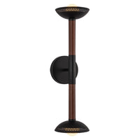 Alora - WV616223MBOP-UNV - LED Wall/Vanity - Arden - Matte Black/Opal Glass