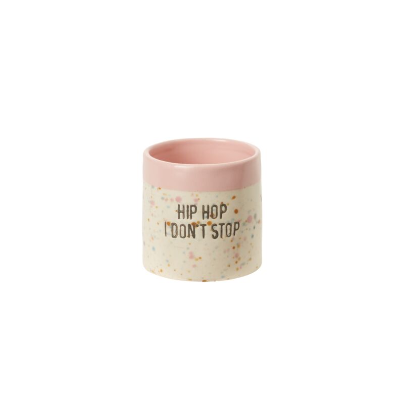 Design Shop Pink Spritz Easter Pot Hip Hop, 3.5" X 3.25".