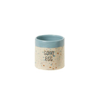 Design Shop Blue Spritz Easter Pot Good Egg, 3.5" X 3.25".