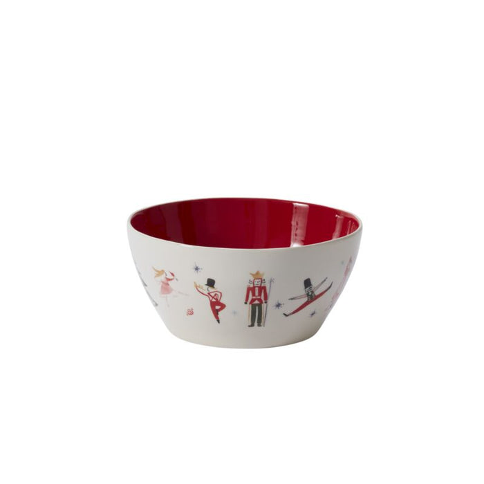 Design Shop Off-White Nutcracker Ballet Collection Bowl, 10" X 4.75".