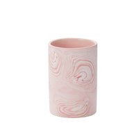 Design Shop Pink Pink Marbleized Vase, 4" X 5.75", Set of 4.