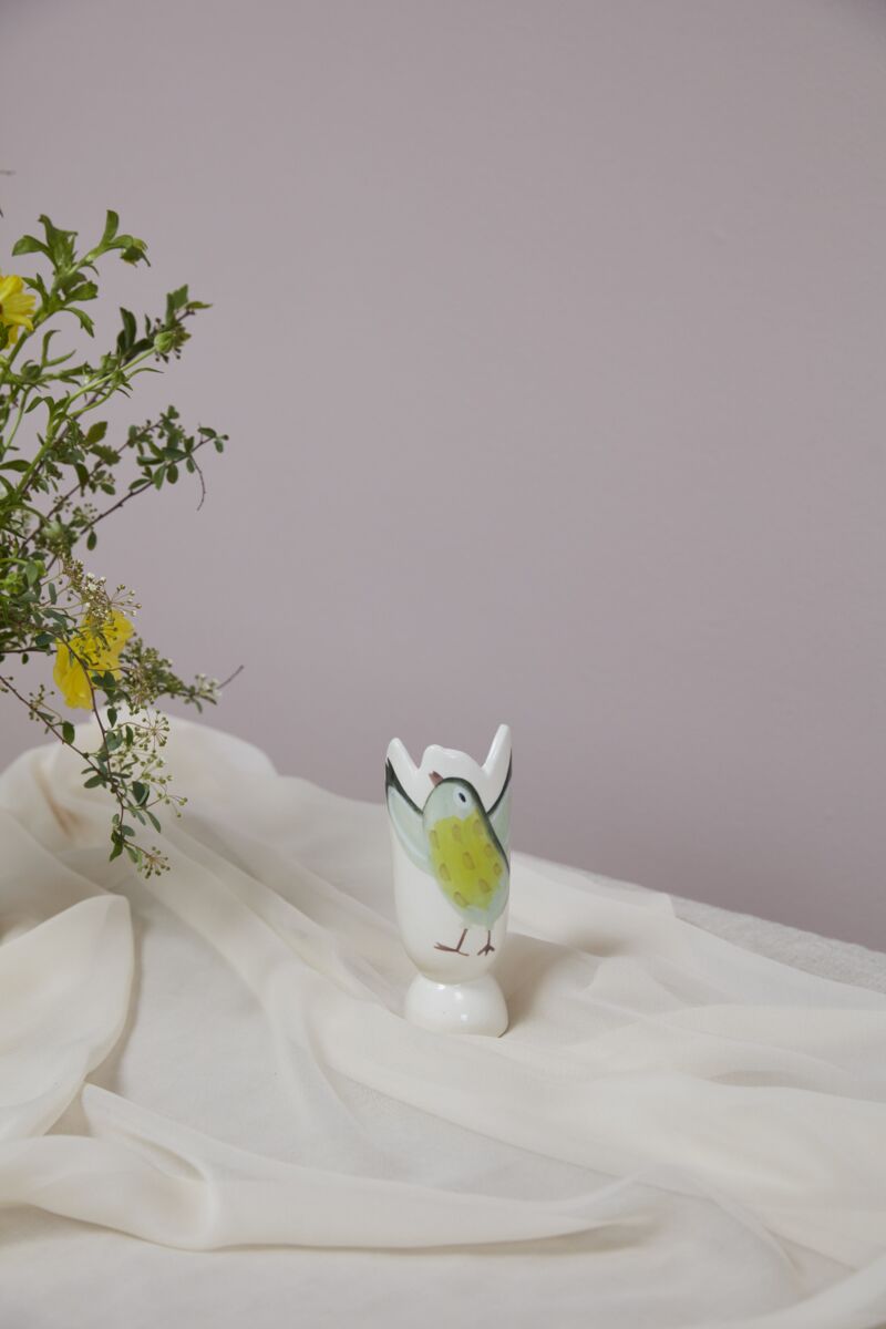 Design Shop White Celebrate Spring Collection Bird Vase, 2.25" X 6", Set of 4.