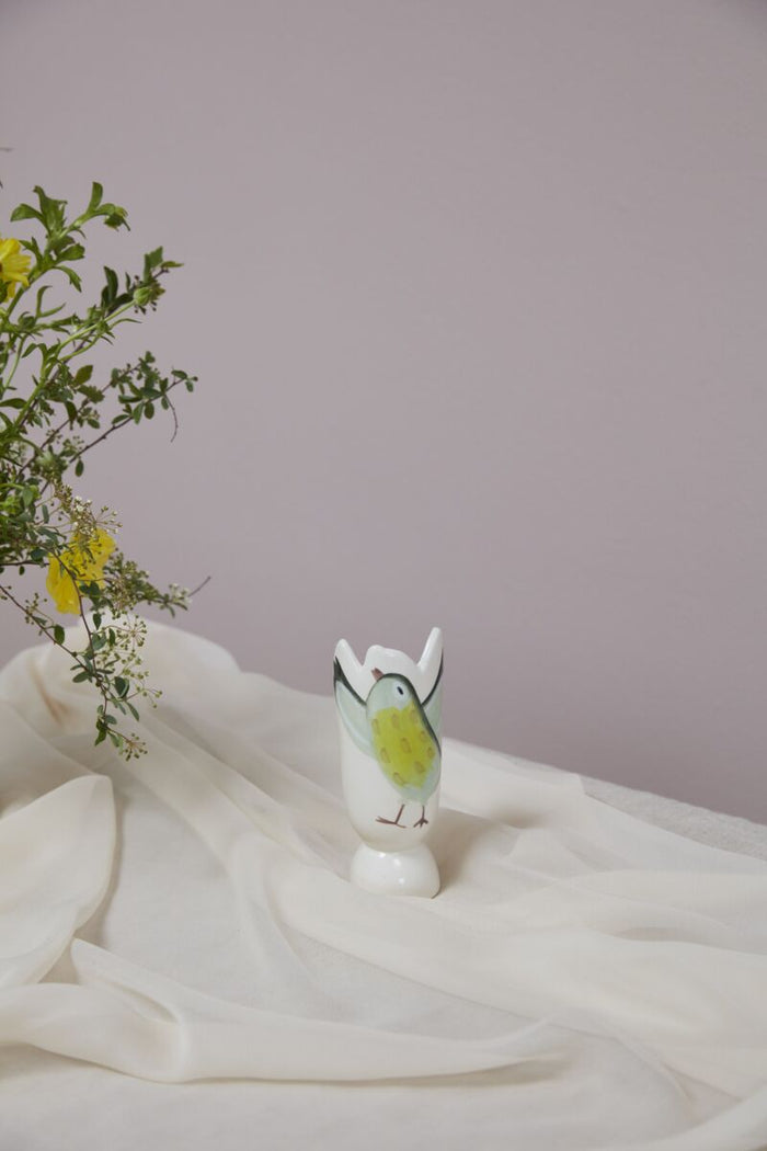 Design Shop White Celebrate Spring Collection Bird Vase, 2.25" X 6", Set of 4.