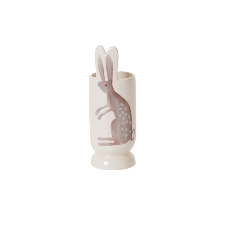 Design Shop White Celebrate Spring Collection Bunny Vase, 3" X 8", Set of 4.