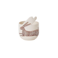 Design Shop White Celebrate Spring Collection Bunny Pot, 5" X 6.25", Set of 4.