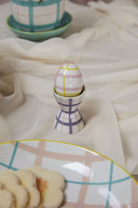 Design Shop Purple Bertie Tabletop Collection Egg Cup, 2.25" X 3", Set of 4.