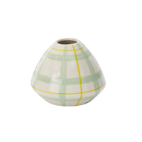 Design Shop Green Bertie Collection Vase, 6" X 5", Set of 2.